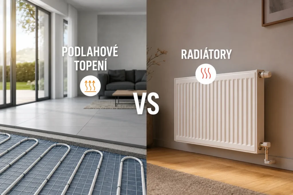 Podlahové topení vs radiátory: Co je lepší v roce 2026?